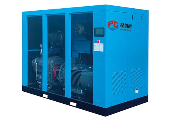 Two stage screw air compressor