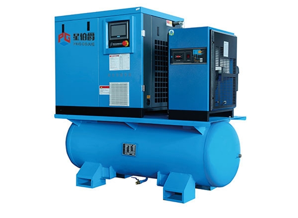 Integrated screw air compressor