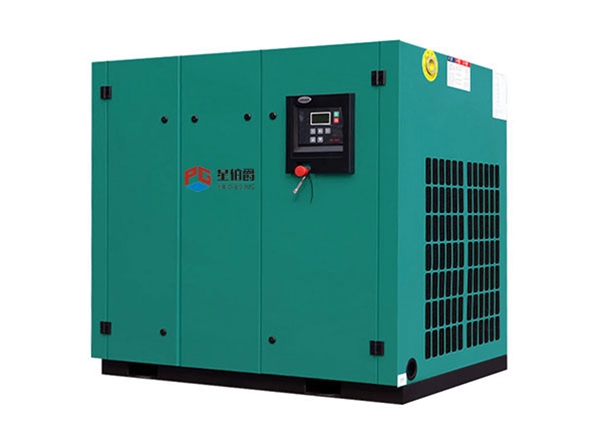 Double stage compression screw air compressor
