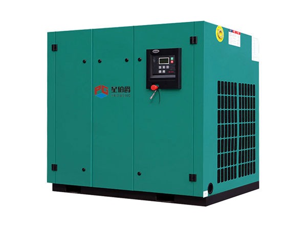 Double stage compression screw air compressor